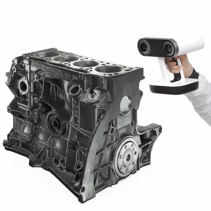 Artec Leo engine scanning